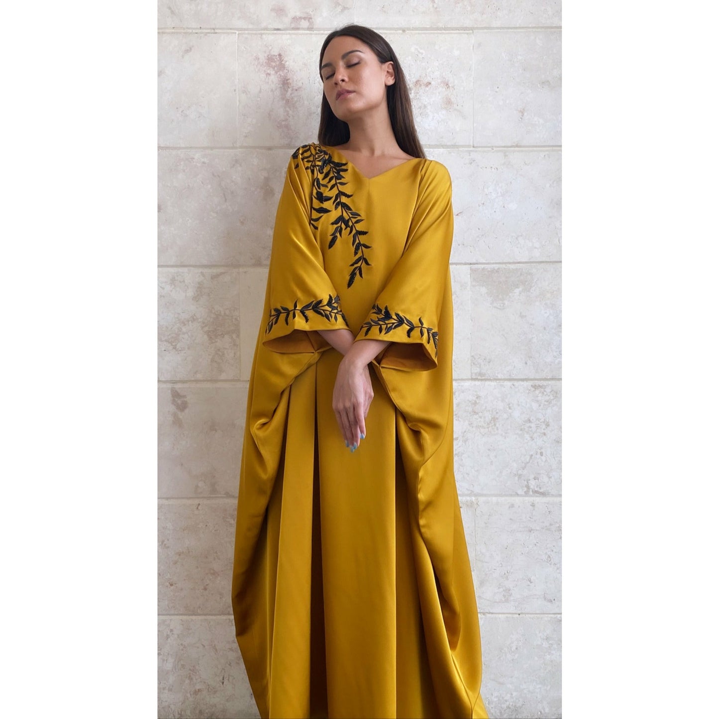 Mustard kaftan (pre order)